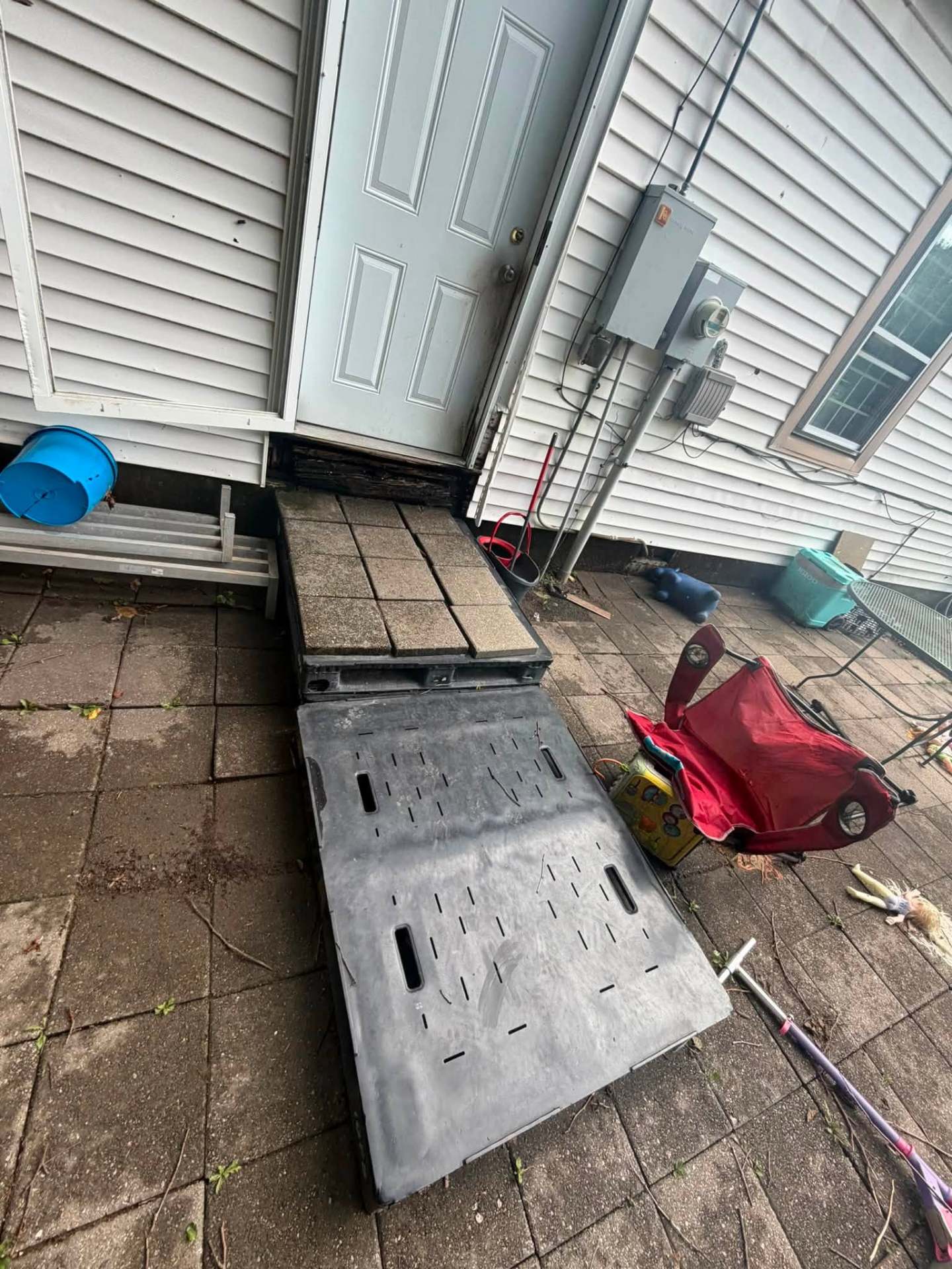 Rear entry before rebuild